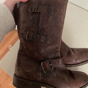 Frye boots, lightly worn, distressed